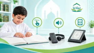 الفرق بين مصحف برايل والمصحف الناطق والمصحف الإلكتروني